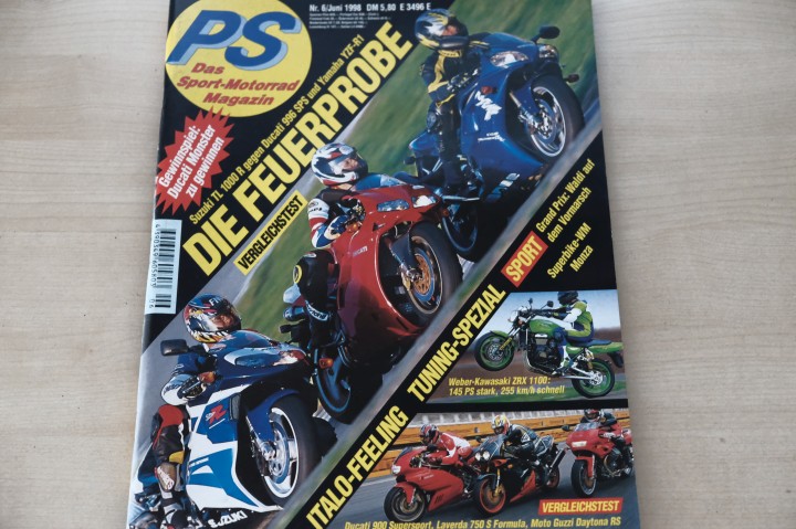 Deckblatt PS Sport Motorrad (06/1998)